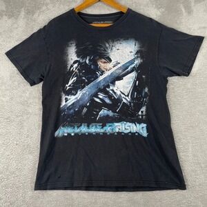 Metal Gear Rising Revengeance Shirt Mens Medium Raiden Y2K Video Game Promo